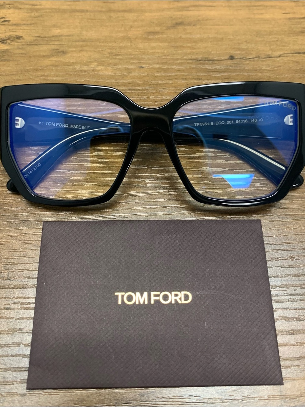 TOM FORD TF5951-B Col 001. Black
54mm Ladies Cateye Eyeglasses - Picture 8 of 9